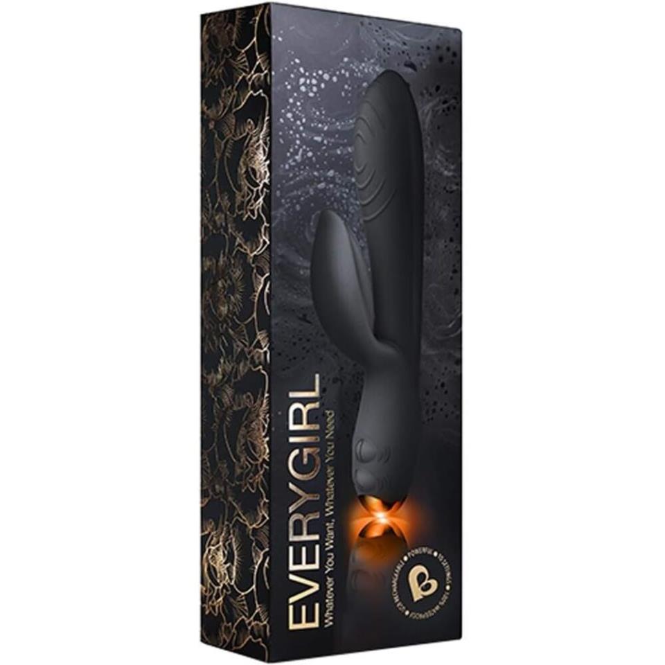 Rocks Off Everygirl Black Rechargeable Rabbit Vibrator