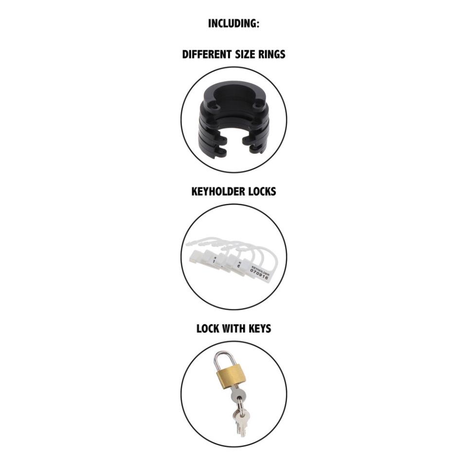 Hidden Desire Extreme Chastity Silicone Cock Cage Small