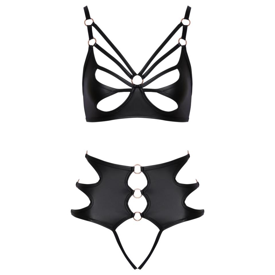 Crotchless Bondage Bra Set
