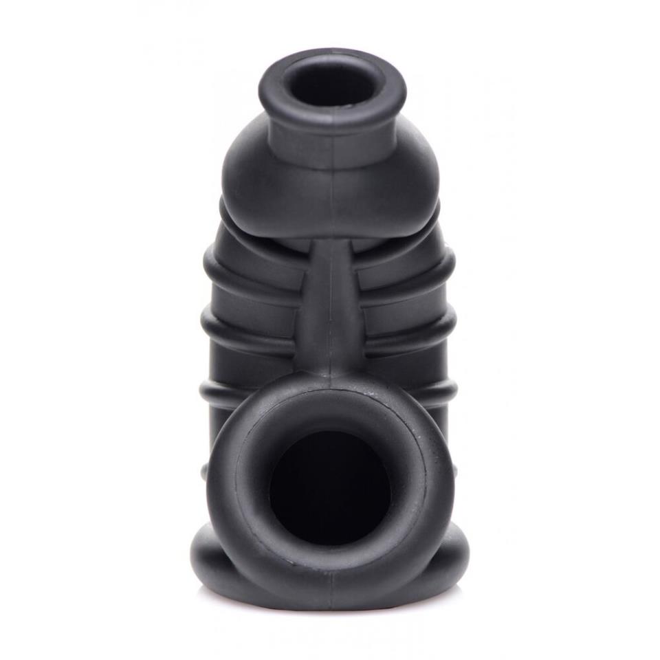 Master Series Dark Chamber Silicone Chastitys Cage