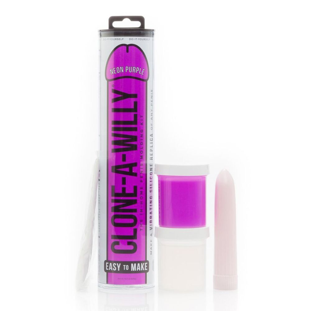 Clone A Willy Neon Purple Silicone Vibrator