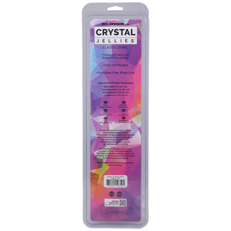 Classic 10 Inch Pink Jelly Dong