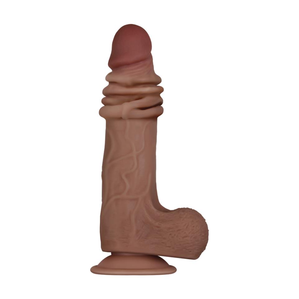 Evolved Real Flex Skin Poseable Inch Dildo Flesh Brown