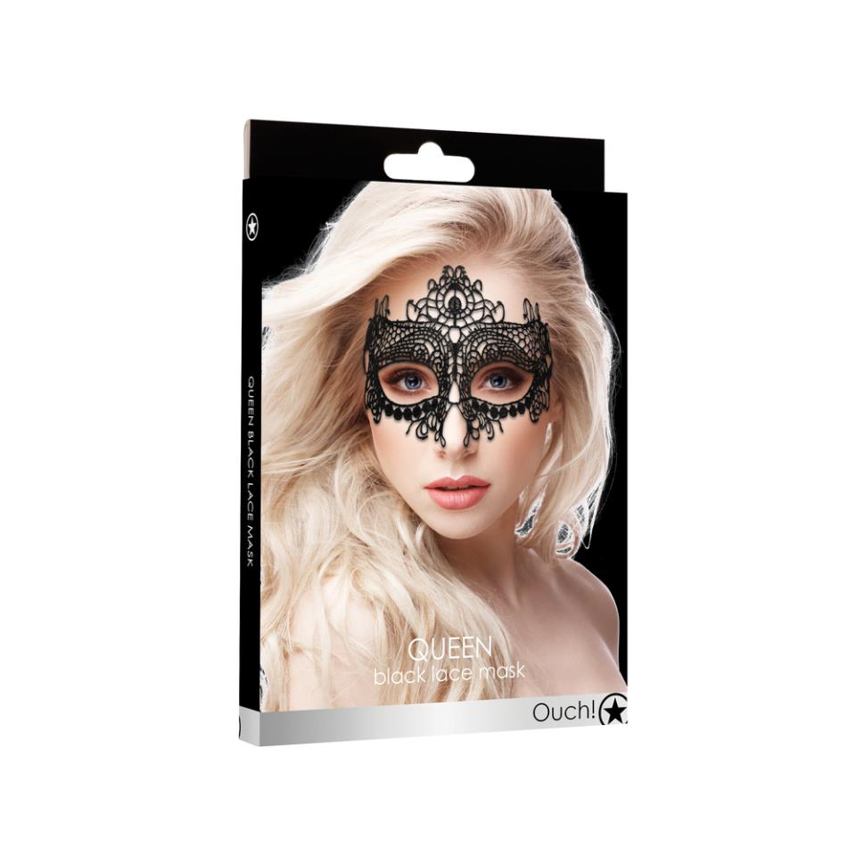 Ouch Queen Black Lace Mask