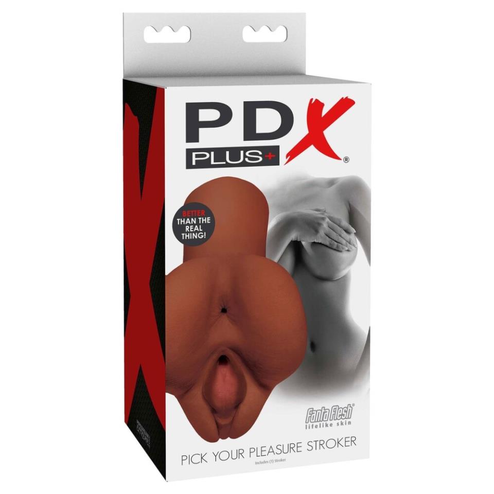 PDX Plus Pick Your Pleasure Stroker Flesh Brown