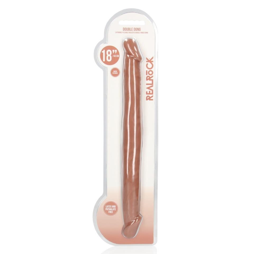 RealRock 18 Inch Double Dildo Flesh Tan