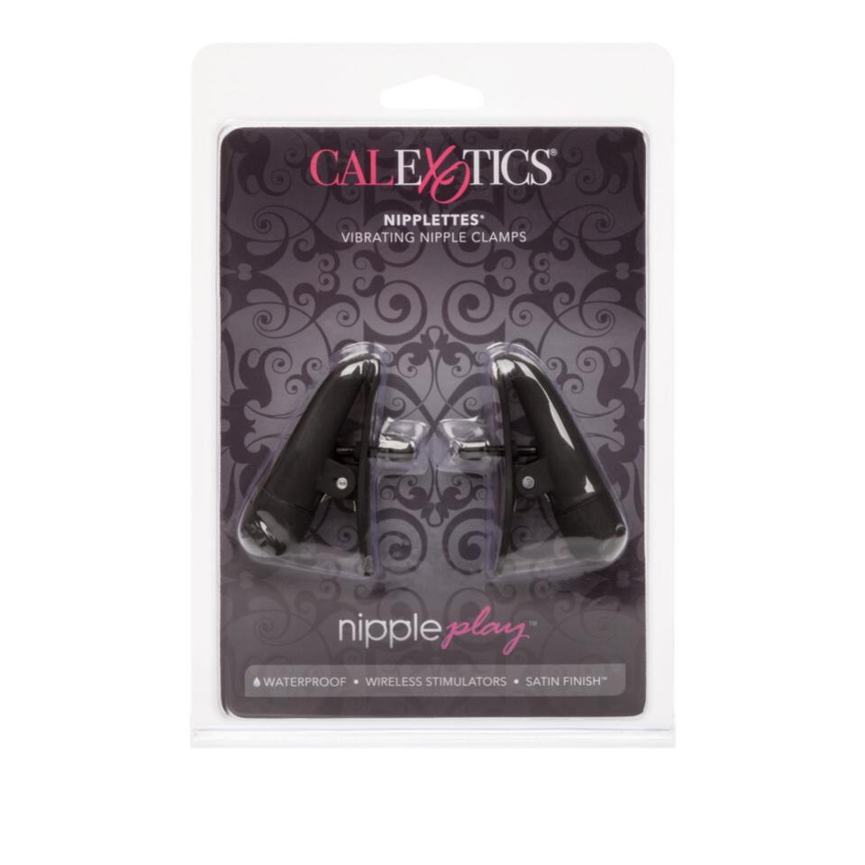 Nipplettes Vibrating Black Nipple Clamps