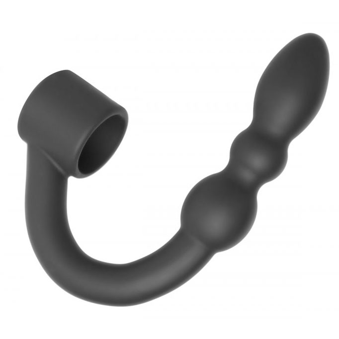Silicone Shaft Ring With Flexible Beaded Anal Probe